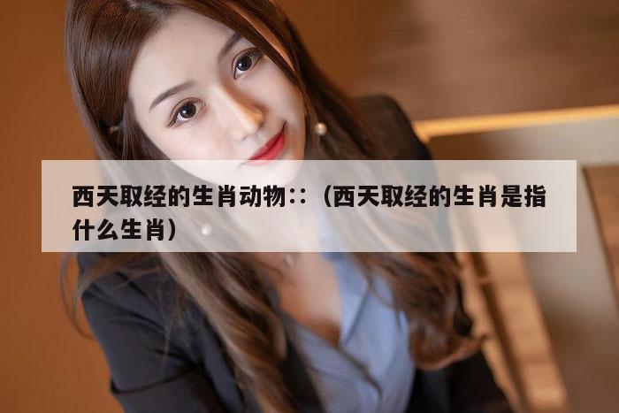 西天取经的生肖动物∷（西天取经的生肖是指什么生肖）